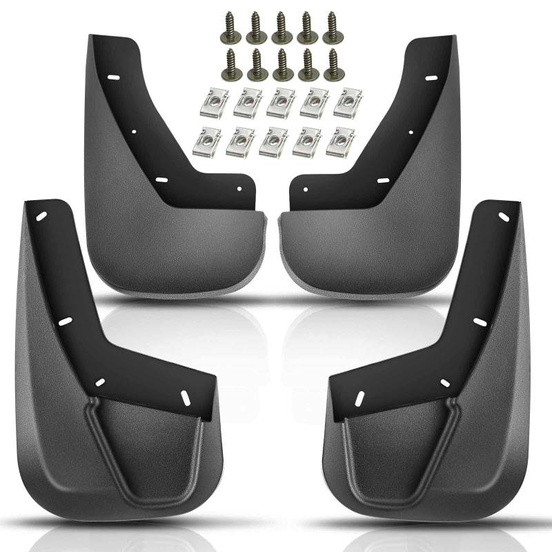 Set mit 4 Spritzschutz-Schmutzfängern vorne und hinten für Cadillac Escalade 2007–2014 Chevrolet Tahoe LTZ GMC Yukon von YHTAUTO