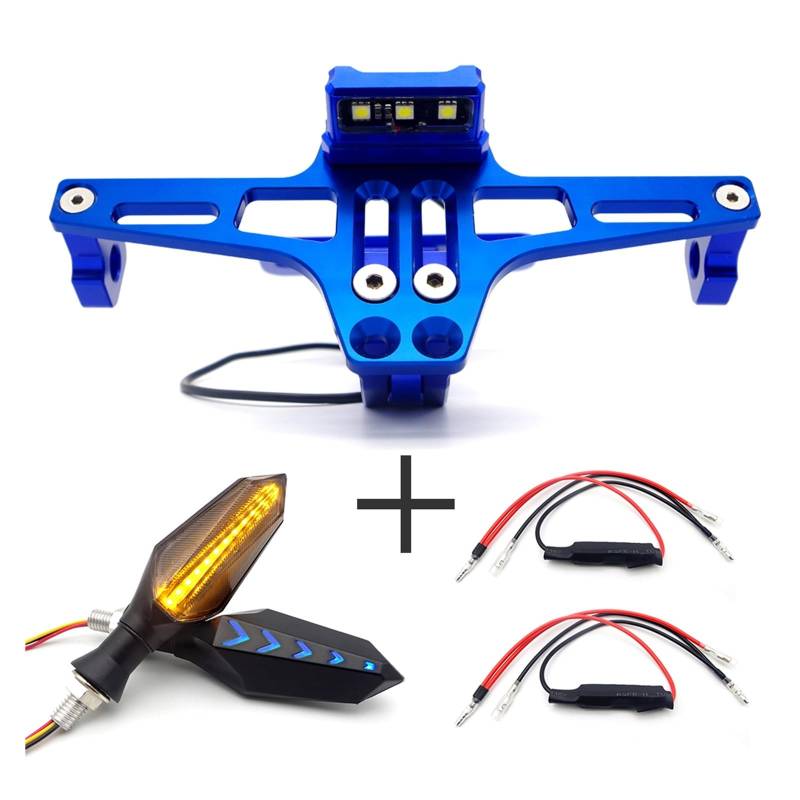 #27 Motorcycle License Plate Frame Compatible with KTM Duke 390 Duke 125 Duke 1290 Super Adventure Duke 200 Motocross 1190 Adventure Exc250(Blue) von YHURALTEX
