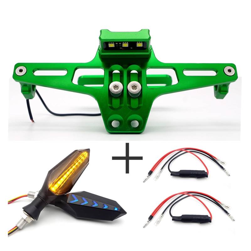 #27 Motorcycle License Plate Frame Compatible with KTM Duke 390 Duke 125 Duke 1290 Super Adventure Duke 200 Motocross 1190 Adventure Exc250(Green) von YHURALTEX