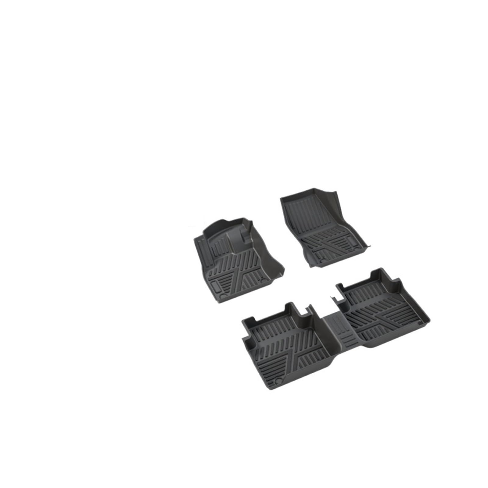 Auto-Bodenmatte, kompatibel mit VW Tiguan L MK2 LWB 2017~2023 2018 2019, Fußteile, TPE-Liner, Teppichpolster, Abdeckung, Teppichzubehör(7 Seats) von YHURALTEX