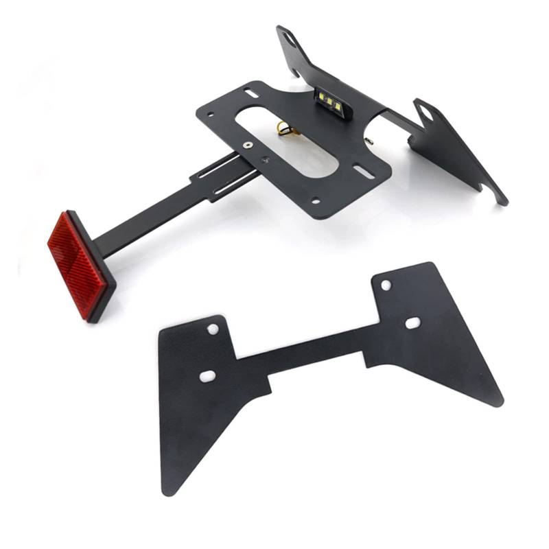 Kennzeichenhalter, Fender Eliminator, Heck-Ordnung, Kennzeichenhalter-Set, schwarz, passend for Suzuki SV650 SV650F SV650S 2003–2015 von YHURALTEX