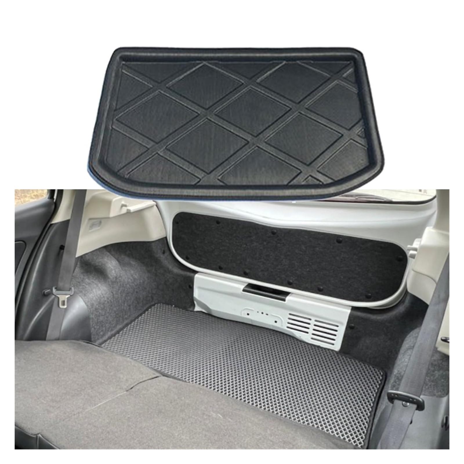 Kofferraummatte for das Auto, kompatibel mit Nissan March K13 ST 2010–2015 2011, Verkleidungsfach, Bodenpolster, Kofferraumwanne, Teppichabdeckung, Zubehör Kofferraummatte for das Auto, kompatibel mit Nissan March K13 ST 2010–2015 2011, Verkleidungsfach, Bodenpolster, Kofferraumwanne, Teppichabdeckung, Zubehör von YHURALTEX