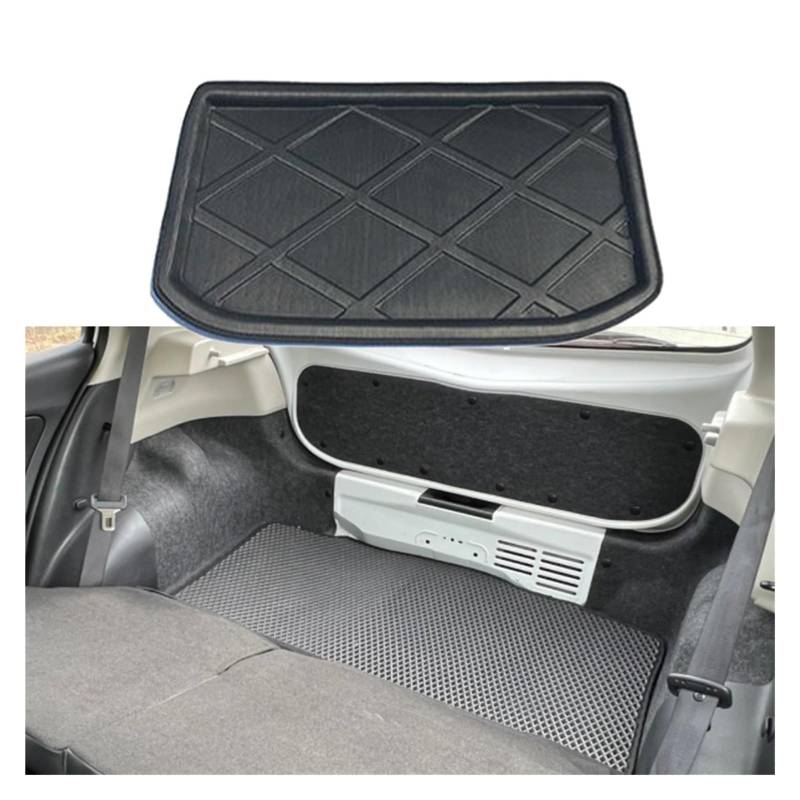 Kofferraummatte for das Auto, kompatibel mit Nissan March K13 ST 2010–2015 2011, Verkleidungsfach, Bodenpolster, Kofferraumwanne, Teppichabdeckung, Zubehör von YHURALTEX