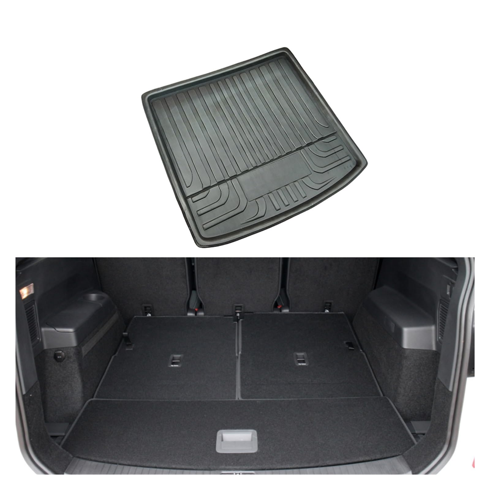 Kofferraummatte for das Auto, kompatibel mit VW Touran MK2 5T 2016~2023 2022, Panel-Tablett-Pad, Kofferraumabdeckung, Zubehör Kofferraummatte for das Auto, kompatibel mit VW Touran MK2 5T 2016~2023 2022, Panel-Tablett-Pad, Kofferraumabdeckung, Zubehör von YHURALTEX