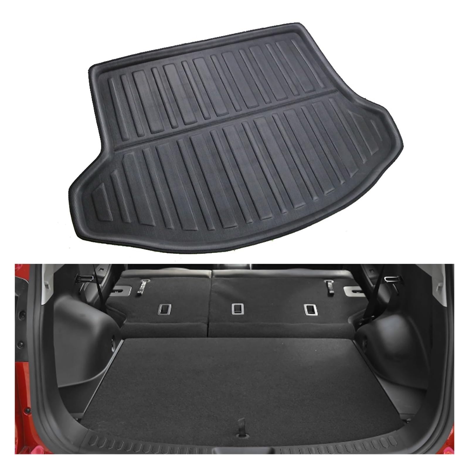 Kofferraummatte fürs Auto, kompatibel mit Kia Sportage 3 SL 2011~2016 2012 2013, Bodenauflage, Kofferraumwanne, Abdeckung, Zubehör Kofferraummatte fürs Auto, kompatibel mit Kia Sportage 3 SL 2011~2016 2012 2013, Bodenauflage, Kofferraumwanne, Abdeckung, Zubehör von YHURALTEX