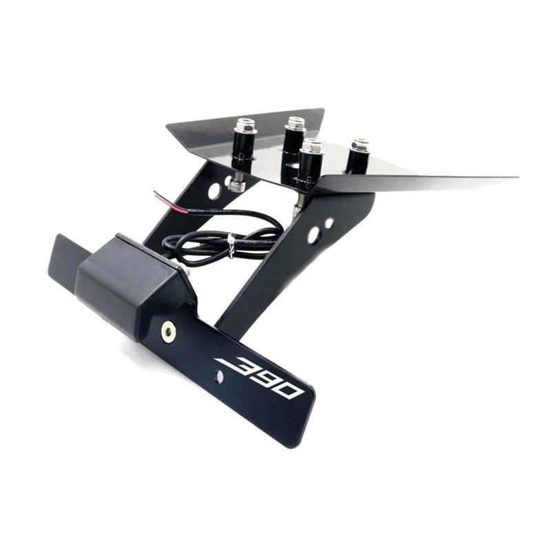 License Plate Holder Compatible with KTM 390DUKE 250DUKE 390 250 Duke 2018-2020 Motorcycle Registration Frame LED Light Tail Bracket von YHURALTEX
