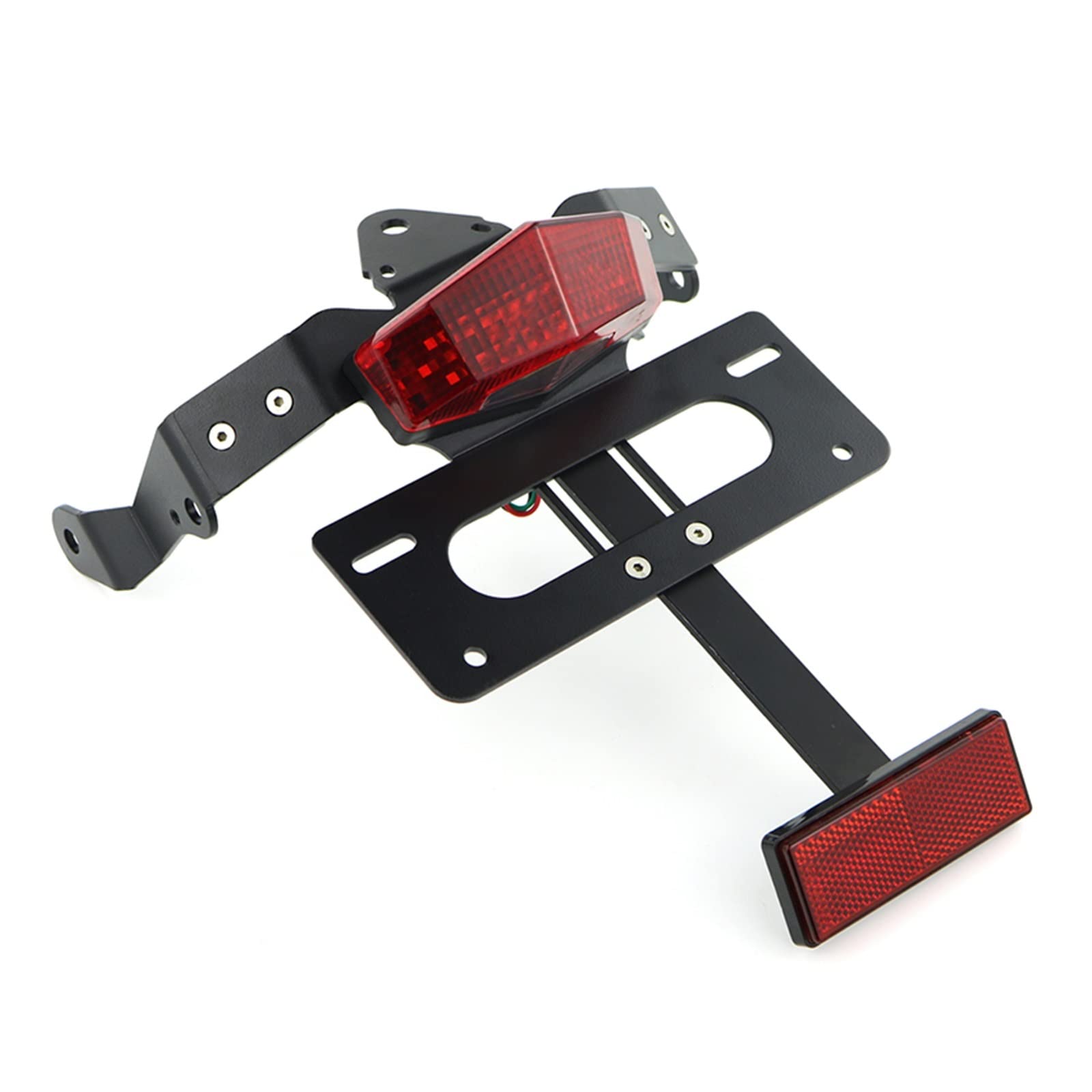 Motorcycle Tail Tidy Fender Eliminator Number License Plate Holder Fit Compatible with Kawasaki Vulcan S 2015-2022 Vulcan Cafe 2018-2022(Red) von YHURALTEX