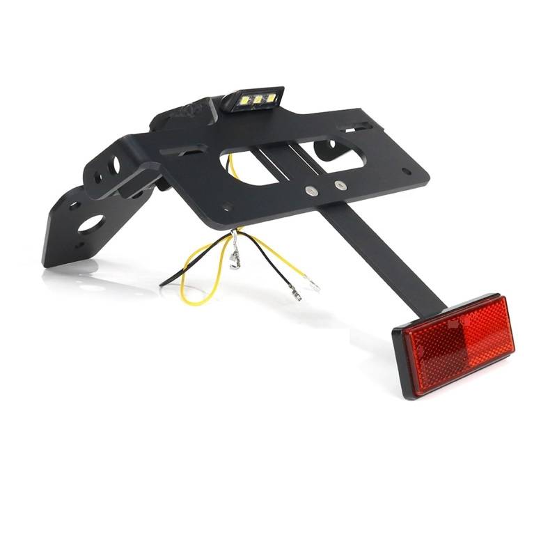 Motorrad-Kennzeichenhalter hinten, LED-Heck-Ordnung, Kotflügel-Eliminierungs-Kit, passend for Triumph Tiger 660 Sport 2022–2023 von YHURALTEX