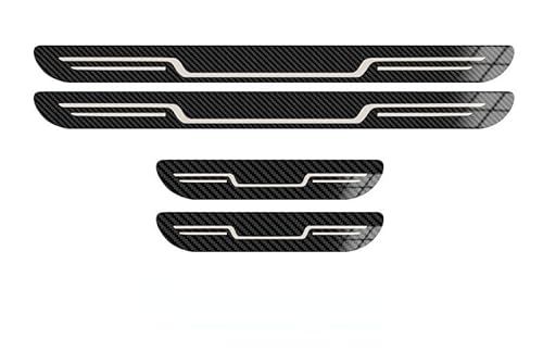 4Stück Auto Einstiegsleisten Schutzfolie für Seat Leon Arona Ateca Ibiza FR, Edelstahl Türschwelle Scheuerschutz Welcome Pedal Strip Cover Auto Scuff Plate Türschwelle,D 4Stück Auto Einstiegsleisten Schutzfolie für Seat Leon Arona Ateca Ibiza FR, Edelstahl Türschwelle Scheuerschutz Welcome Pedal Strip Cover Auto Scuff Plate Türschwelle,D von YIDIRUI