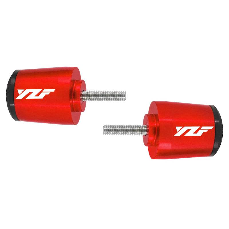 YIEBA Motorrad Racing Griffe Lenkerenden Handgriff Grip Cap Slider für Yamaha YZF-R1 YZF-R1M 2015-2021 / YZF-R6 2017-2020 (Rot) von YIEBA