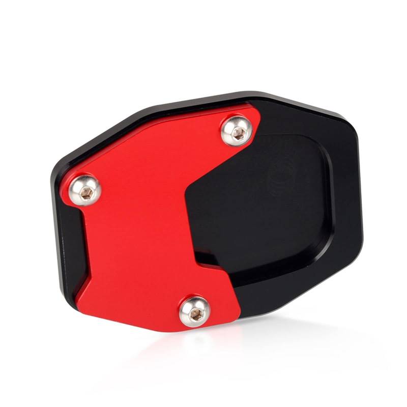 YIEBA Motorradzubehör Seitenständer Vergrößerer Verlängerung Vergrößerer Pate Pad für X-ADV 750 2021-2023 Forza 750 2021-2023 Rot von YIEBA