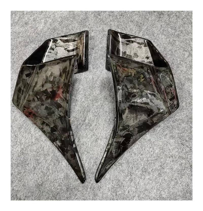 Motorräder Seitenwinglet Festflügelwind Für Ninja 400 Für Ninja400 Motorradverkleidung Aerodynamische Winglet Windschutzscheibe Spoiler Für 400 2018-2023 Seitenwindflosse von YIFANGK