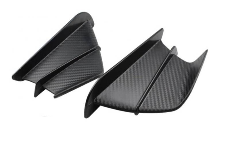 Motorräder Seitenwinglet Für YZF R1 R1M R7 R6 R3 R125 FZ6R TZR50 FZ1 Für Fazer 8 Motorrad Verkleidung Seite Winglet Aerodynamische Flügel Deflektor Spoiler Seitenwindflosse von YIFANGK