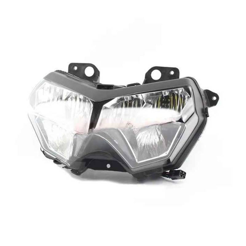 Motorräder Seitenwinglet Geeignet Für Z650 Scheinwerfer 2020 2021 2022 Z 650 Motorrad Scheinwerfer Vorne Kopf Gugel Oberen Nase Verkleidung Blinker Seitenwindflosse von YIFANGK