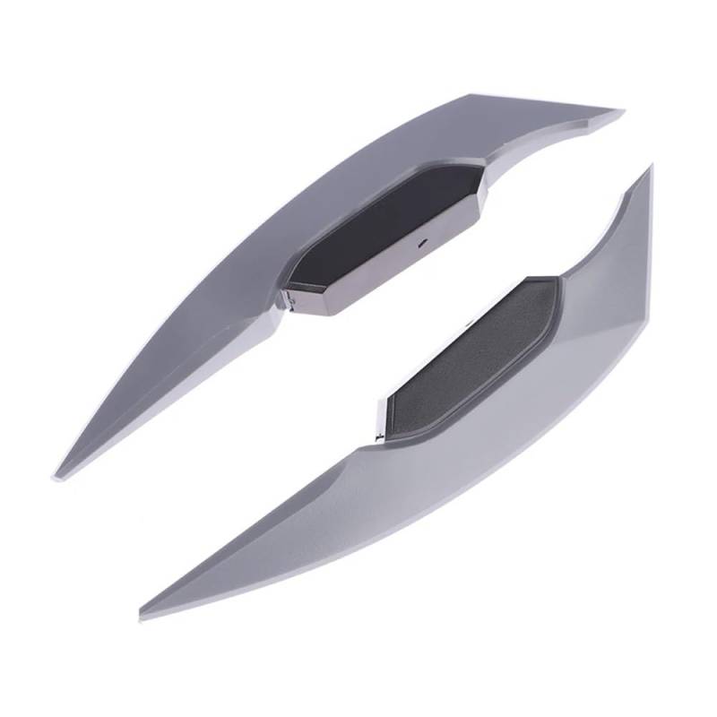 Motorräder Seitenwinglet Universal Motorrad Zubehör Winglet Aerodynamische Spoiler Dynamische Flügel Mit Dekoration Aufkleber Motorrad Roller Seitenwindflosse von YIFANGK