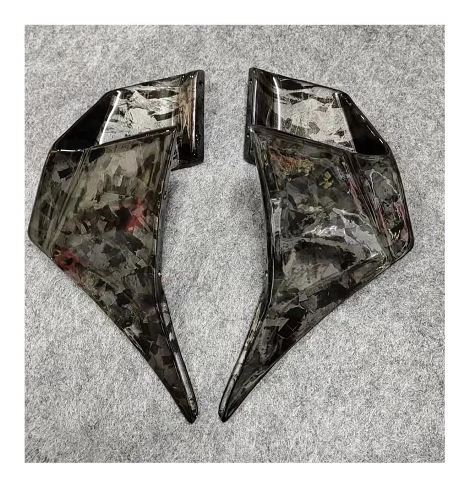 YIFANGK Motorräder Seitenwinglet Für Für Ninja 400 Für Ninja400 2018 2019 2020 2021 2022 2023 Motorrad Winglet Wind Flügel Verkleidung Windschutzscheibe Spoiler Seitenwindflosse von YIFANGK