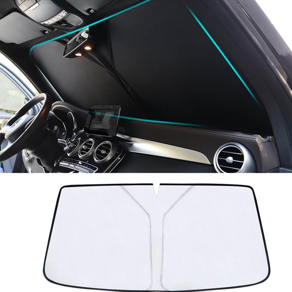 Auto Front Windschutzscheiben Sonnenschutz für DS 4 E-Tense 2021 2022 2023 2024 2025+, Auto Sonne Visier, UV Schutz, Hitze Isolierung Zubehör,B Silver Auto Front Windschutzscheiben Sonnenschutz für DS 4 E-Tense 2021 2022 2023 2024 2025+, Auto Sonne Visier, UV Schutz, Hitze Isolierung Zubehör,B Silver von YIGY