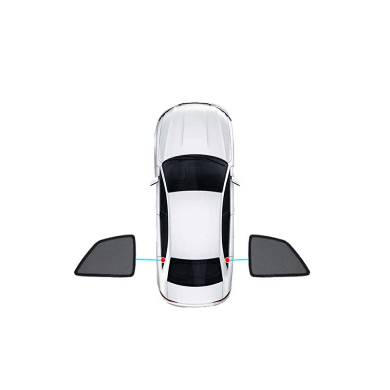 Auto UV-Schutz Sonnenblenden, für Audi A6 Avant Touring After 2018 Windschutzscheiben-Sonnenschutz Heckscheibe Seitenscheibe Staub Schutz Faltbar Zubehör von YIHANBRI