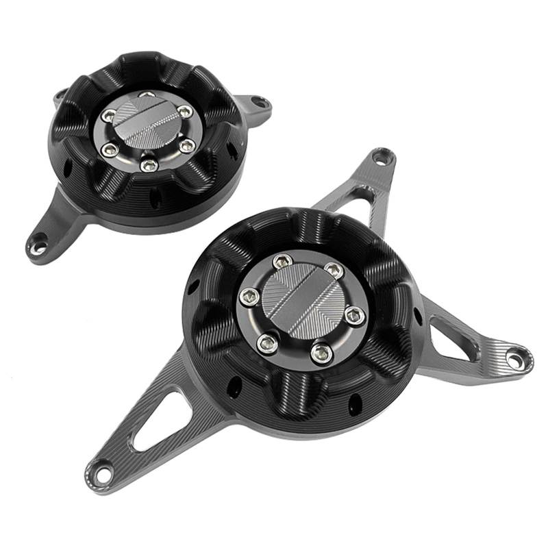 YIJIEBAO CB650F CBR650F CNC-Motorgehäuse-Schieber-Statorabdeckungsschutz Passend for CB650F CBR650F 2014-ON Motorabdeckungsschutz Motorrad-Motorschutz(Silver) von YIJIEBAO