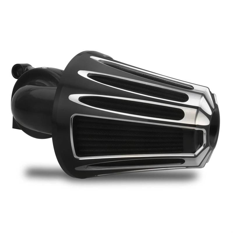 YIJIEBAO CNC Geschnitten Kegel Luftfilter Intake Filter Verschnaufpause Fit for Harley Big Twin Softail Dyna Fat Boy Bob Nacht Zug 99-15 Touring FLH von YIJIEBAO