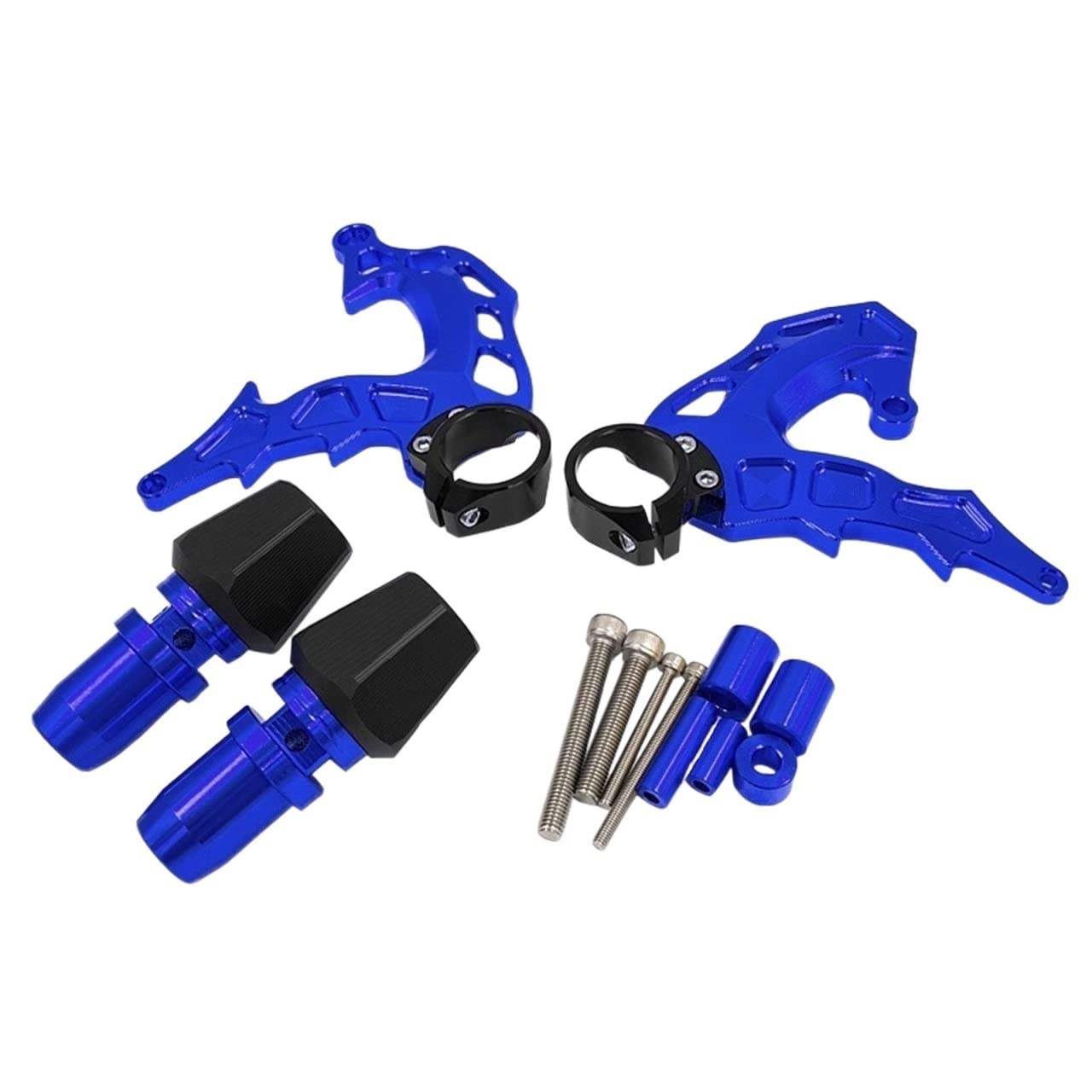 YIJIEBAO CNC-Motorstator-Vollschutzabdeckung MT07 FZ-07 Frame Slider Crash Pad Falling Guard Fit for Yamaha MT-07 FZ 07 2014-2018 MT 07 Motorrad-Motorschutz(Blue) von YIJIEBAO
