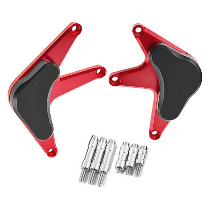 YIJIEBAO FIT for CBR1000RR CBR 1000 RR 2008 2009 2010 2011 2012 2013-2017 Links Rechts Motor Stator Guard Cover Frame Slider Crash Pad Motorrad-Motorschutz(Red) von YIJIEBAO