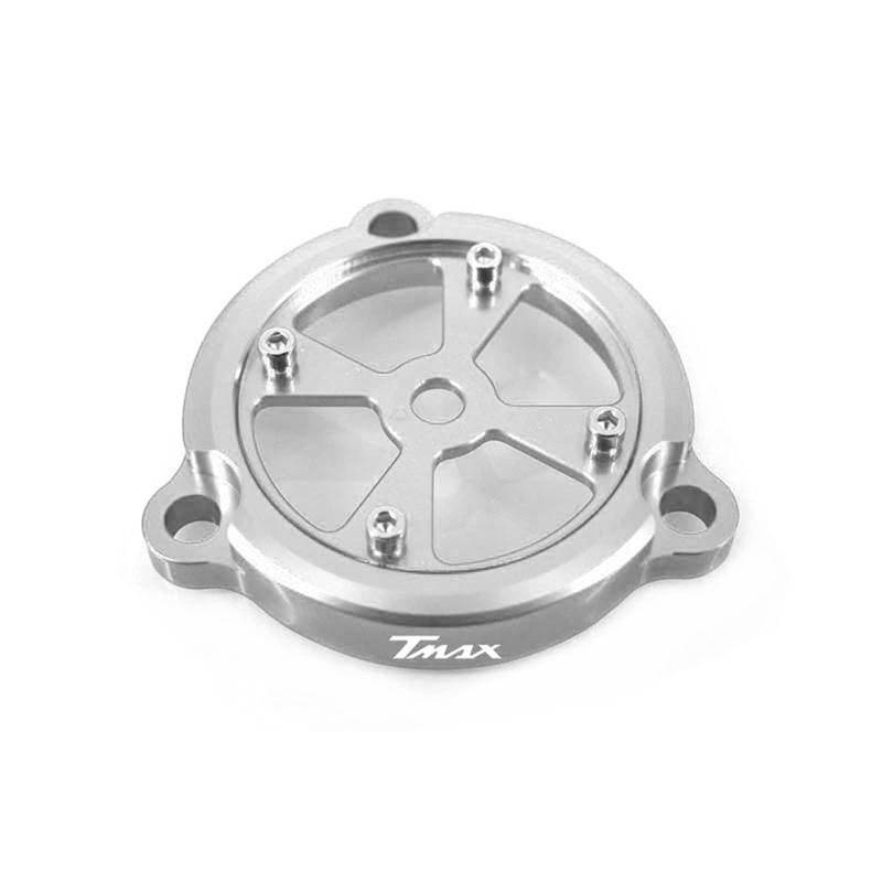 YIJIEBAO Fit for Yamaha TMAX 530 TMAX530 T-MAX530 T-MAX 530 2010-2016 Motorrad CNC Motor Stator Schutzhülle Set Dekoration Motorrad-Motorschutz(Silver) von YIJIEBAO