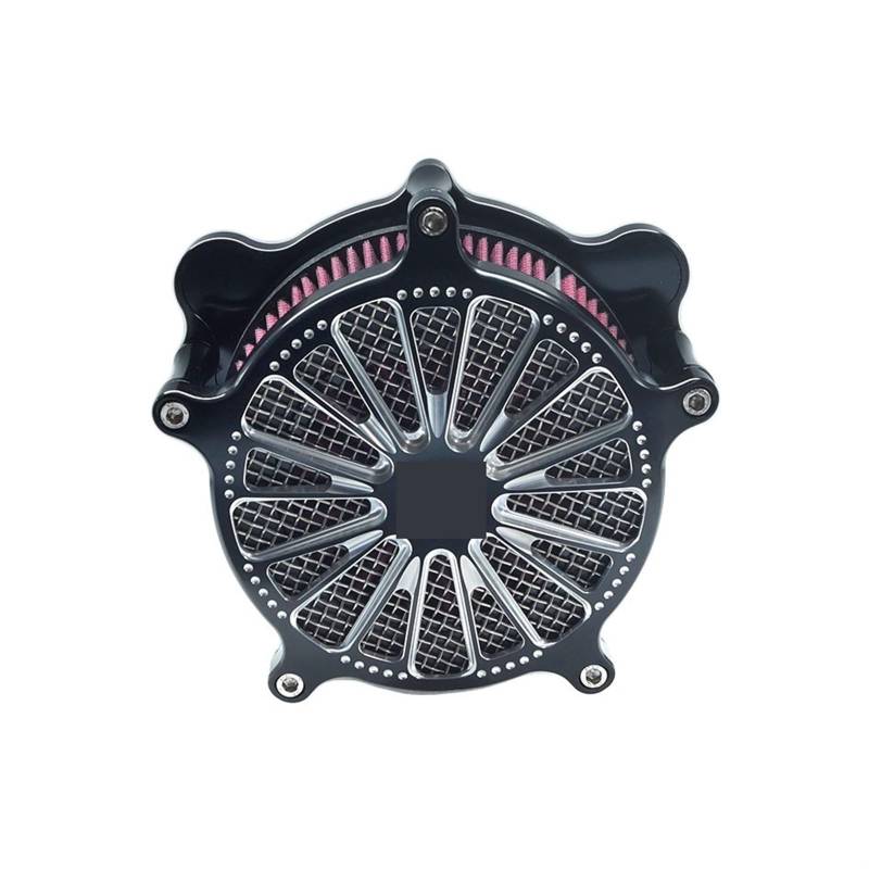 YIJIEBAO Mar Turbo Venturi Luftfilter Ansaugfilter Passend for Harley Sportster XL 883 1200 Dyna FXD FXDB Touring FLHRC FLHTC Softail FXSTB(Red Filter C) von YIJIEBAO