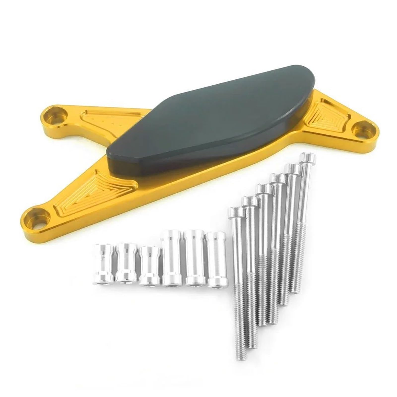 YIJIEBAO Motorcycl Motorabdeckung Crash Pad Sturzpads Schutz Passend for Suzuki GSXR 600 GSXR 750 04-06 Motor Stator Case Saver Crash Pad Motorrad-Motorschutz(Gold) von YIJIEBAO
