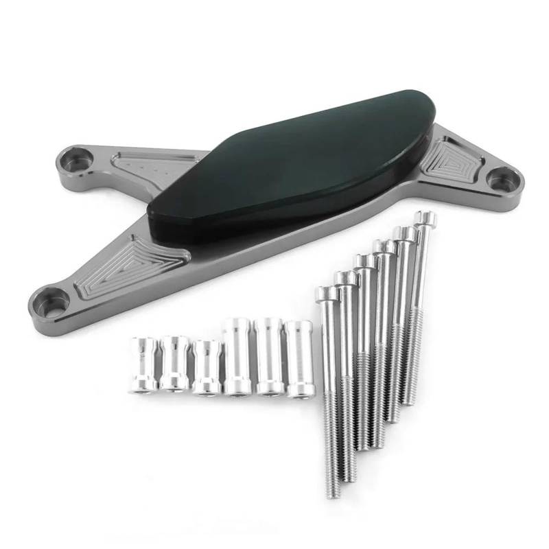 YIJIEBAO Motorcycl Motorabdeckung Crash Pad Sturzpads Schutz Passend for Suzuki GSXR 600 GSXR 750 04-06 Motor Stator Case Saver Crash Pad Motorrad-Motorschutz(Gray) von YIJIEBAO