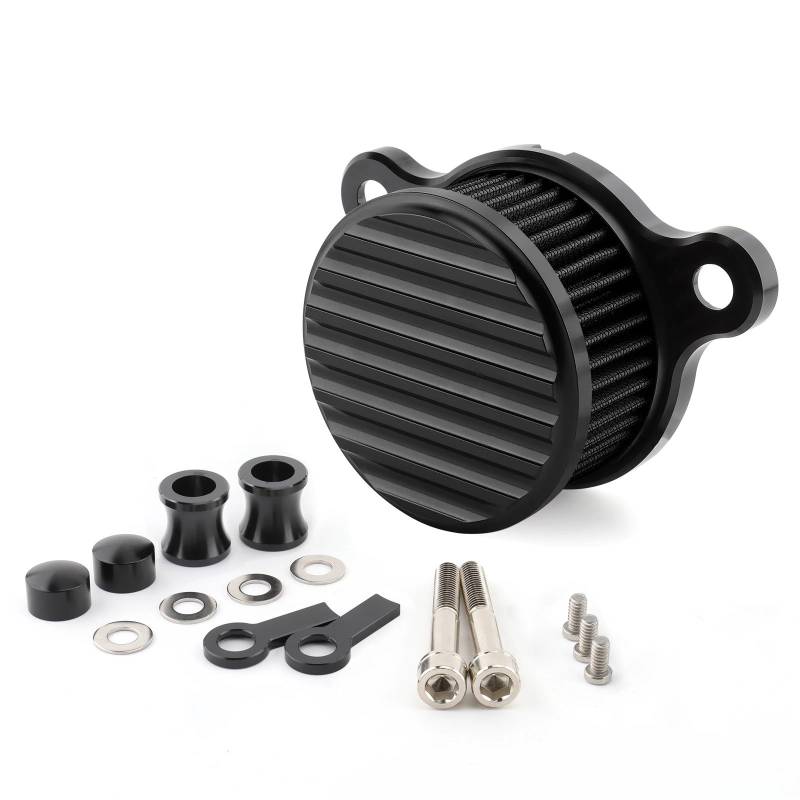YIJIEBAO Motorrad-Luftfilter CNC-Luftreiniger-Ansaugfiltersystem Passend for Harley Sportster XL883 XL1200 Iron 883 48 Seventy-Two 1991-2023(MP09-007-0028BB) von YIJIEBAO