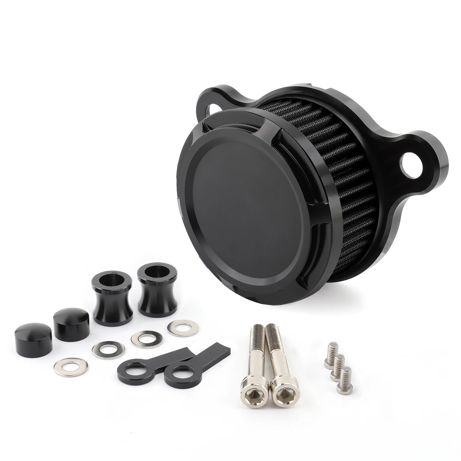 YIJIEBAO Motorrad-Luftfilter CNC-Luftreiniger-Ansaugfiltersystem Passend for Harley Sportster XL883 XL1200 Iron 883 48 Seventy-Two 1991-2023(MP09-007-0029BB) von YIJIEBAO