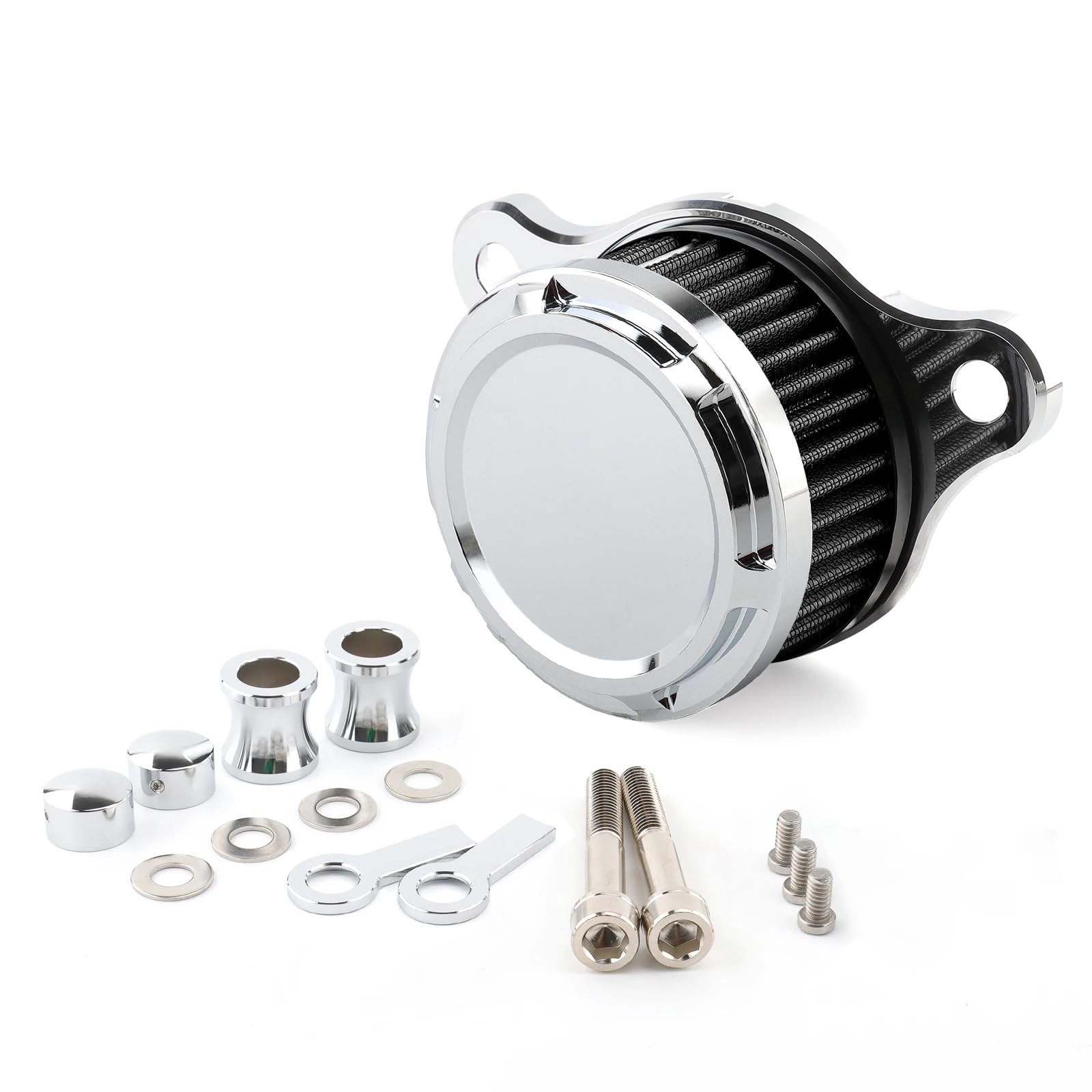 YIJIEBAO Motorrad-Luftfilter CNC-Luftreiniger-Ansaugfiltersystem Passend for Harley Sportster XL883 XL1200 Iron 883 48 Seventy-Two 1991-2023(MP09-007-0029CB) von YIJIEBAO