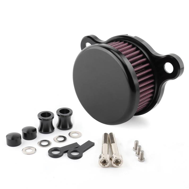 YIJIEBAO Motorrad-Luftfilter CNC-Luftreiniger-Ansaugfiltersystem Passend for Harley Sportster XL883 XL1200 Iron 883 48 Seventy-Two 1991-2023(MP09-007-0030BR) von YIJIEBAO
