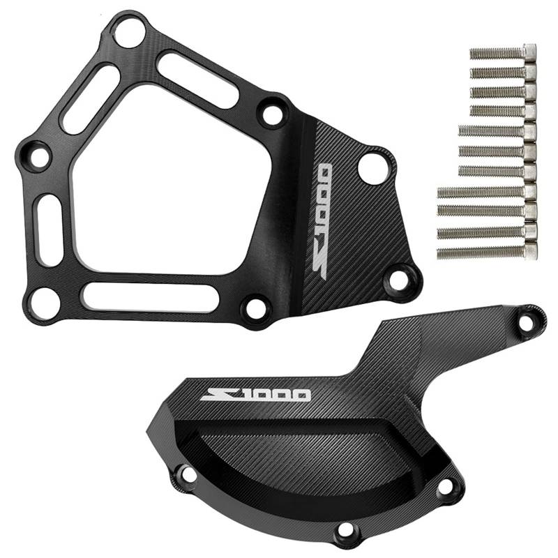 YIJIEBAO Motorrad Motor Saver Stator Case Guard Cover Slider Protector Fit for BMW S1000RR S 1000 RR HP4 K42 K46 2009-2014 10 11 12 2013 Motorrad-Motorschutz(S1000 Logo) von YIJIEBAO