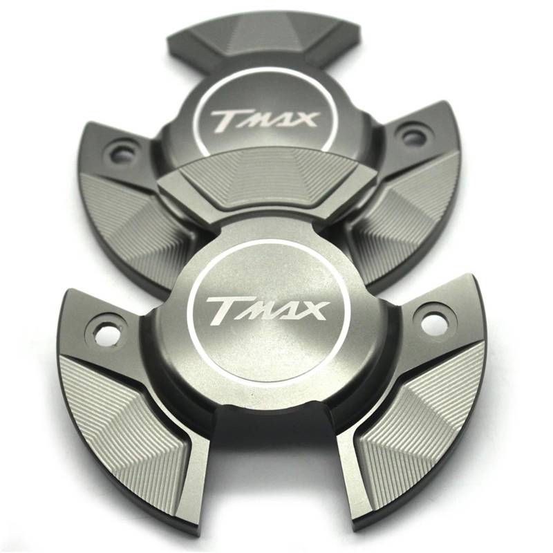 YIJIEBAO Motorrad Zubehör CNC Motor Stator Abdeckung Schutz Schutz Dekoration Fit for Yamaha T-MAX 530 2017 2018 TMAX530 SX DX '17-'18 Motorrad-Motorschutz(Titanium 1pair) von YIJIEBAO