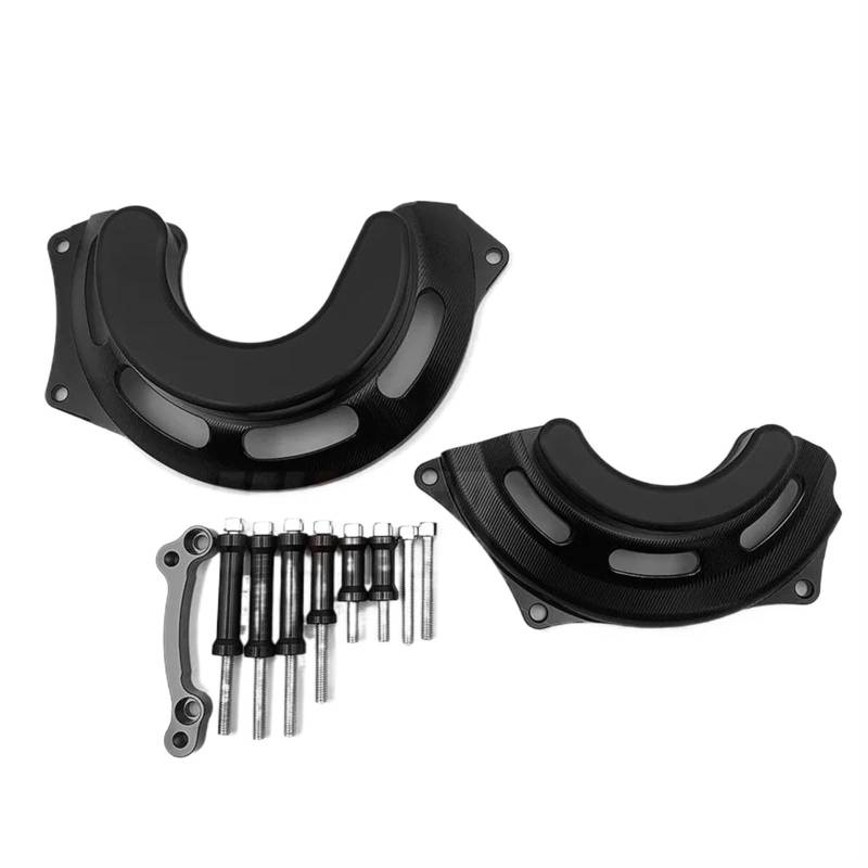 YIJIEBAO Motorradzubehör Motorstatorabdeckung Motorschutz Gurad Schutz Passend for CB500X CB400X CB400F CB 500X 400X 400F Motorrad-Motorschutz(Black) von YIJIEBAO