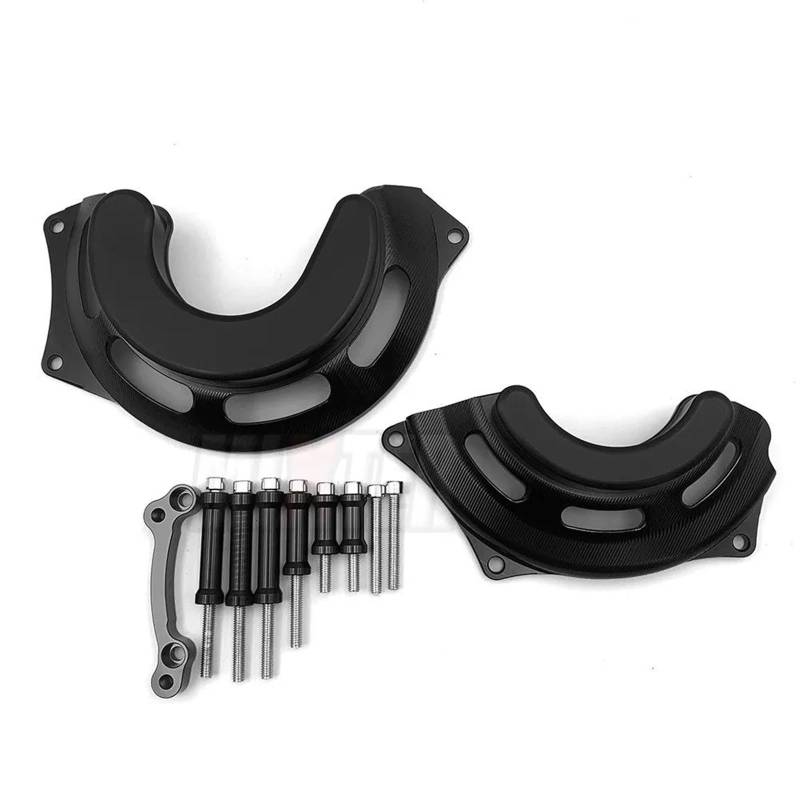 YIJIEBAO Motorradzubehör Motorstatorabdeckung Motorschutz Gurad Schutz Passend for CB500X CB400X CB400F CB 500X 400X 400F Motorrad-Motorschutz(Black) von YIJIEBAO