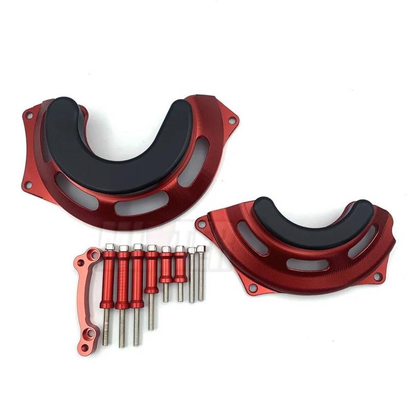 YIJIEBAO Motorradzubehör Motorstatorabdeckung Motorschutz Gurad Schutz Passend for CB500X CB400X CB400F CB 500X 400X 400F Motorrad-Motorschutz(Red) von YIJIEBAO