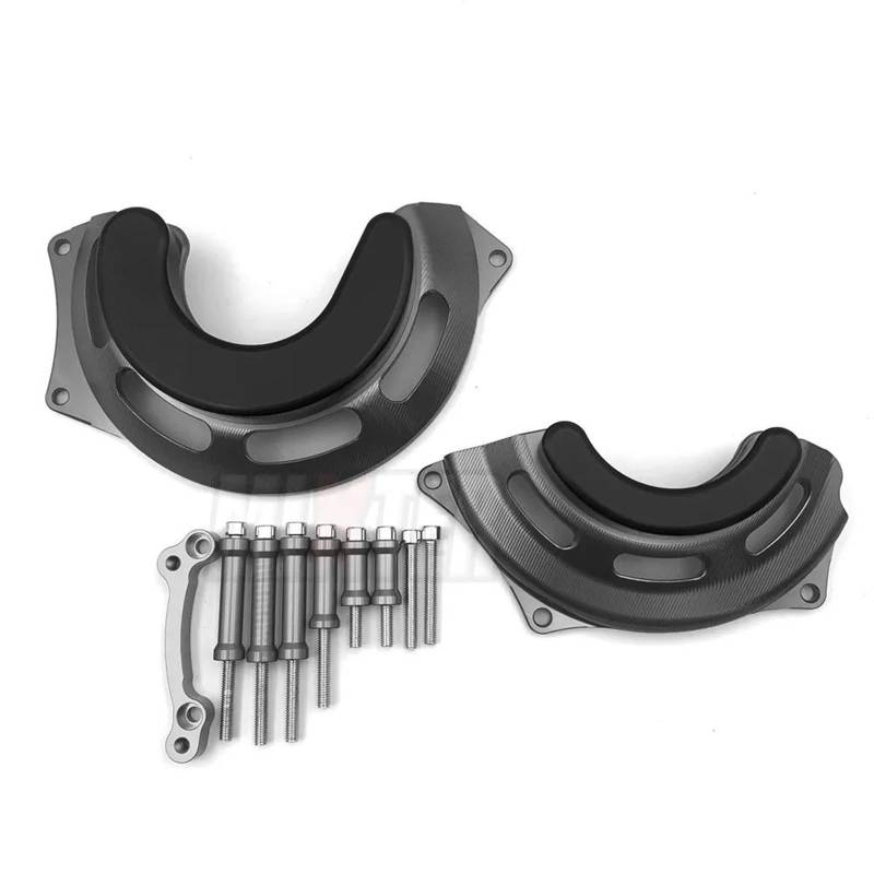 YIJIEBAO Motorradzubehör Motorstatorabdeckung Motorschutz Gurad Schutz Passend for CB500X CB400X CB400F CB 500X 400X 400F Motorrad-Motorschutz(Silver) von YIJIEBAO