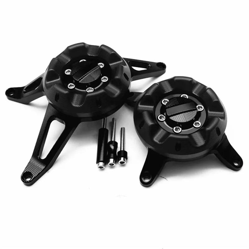 YIJIEBAO Motorräder Rahmen Slider Motor Abdeckung Schutz Fall Fit for Case GB Racing Fit for CBR650F CB650F CBR650R CB650R Motorrad-Motorschutz(Black) von YIJIEBAO