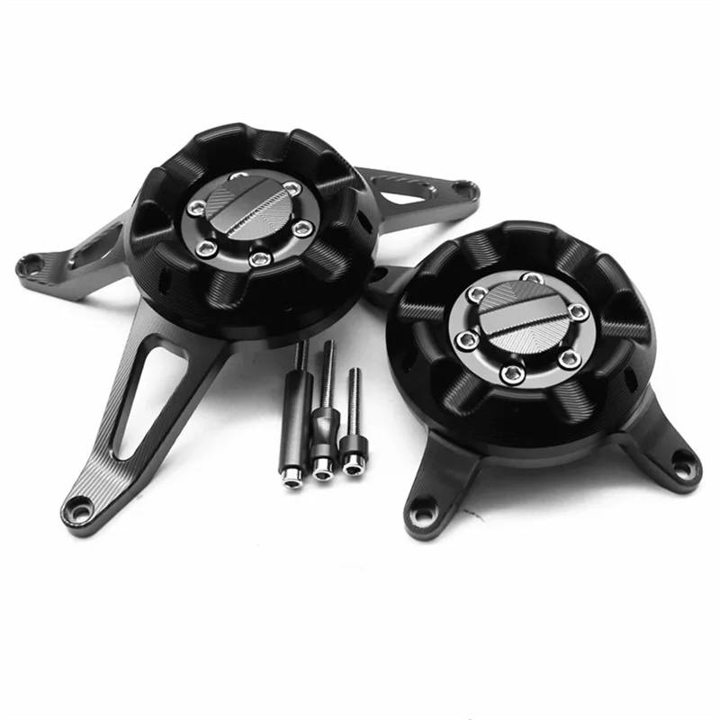 YIJIEBAO Motorräder Rahmen Slider Motor Abdeckung Schutz Fall Fit for Case GB Racing Fit for CBR650F CB650F CBR650R CB650R Motorrad-Motorschutz(Gray) von YIJIEBAO