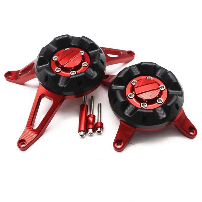 YIJIEBAO Motorräder Rahmen Slider Motor Abdeckung Schutz Fall Fit for Case GB Racing Fit for CBR650F CB650F CBR650R CB650R Motorrad-Motorschutz(Red) von YIJIEBAO
