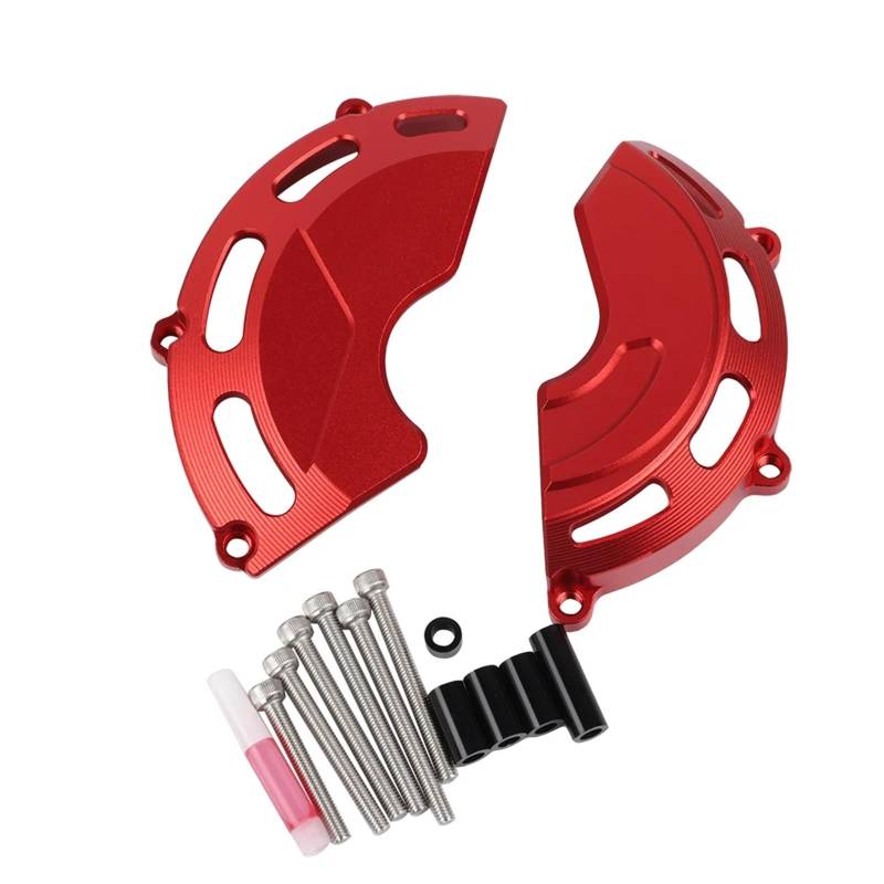 YIJIEBAO Motorschutzabdeckung passend for CFMOTO 800NK NK800 NK 800 NK 2023 2024 Verkleidungsrahmen Slider Crash Pad Case Statorschutz Zubehör Motorrad-Motorschutz(Red) von YIJIEBAO