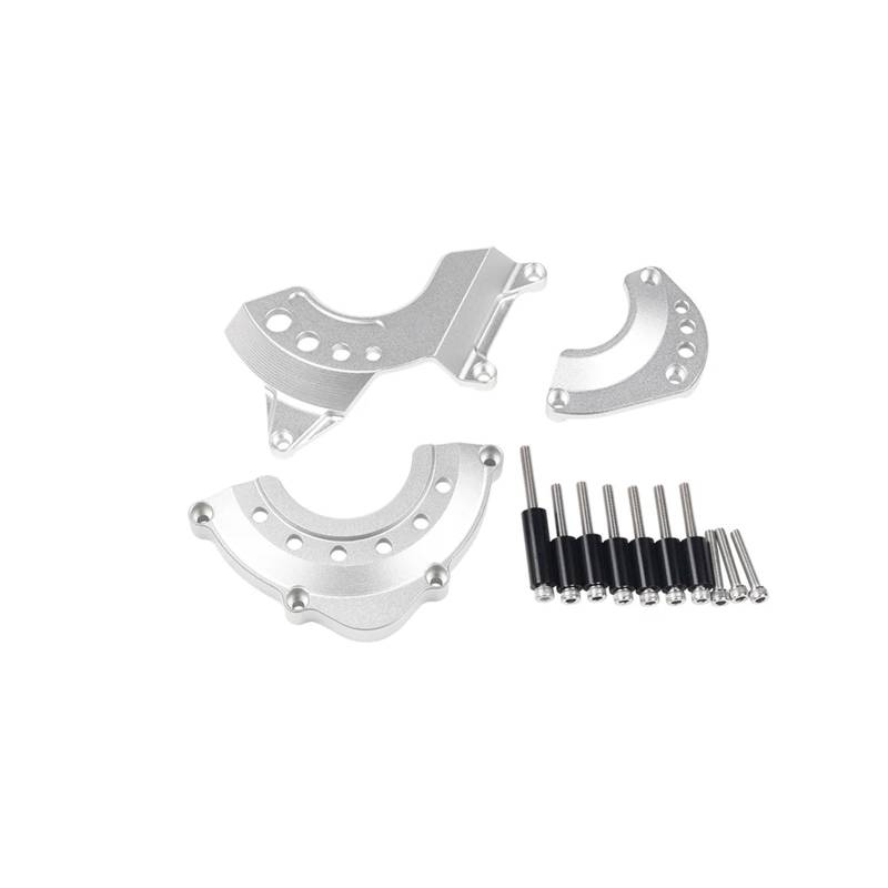 YIJIEBAO Motorschutzabdeckung passend for Kawasaki Z900RS 2018–2023 Verkleidungsrahmen-Slider Crash-Pad Statorschutz passend for Z 900 RS Cafe-Zubehör Motorrad-Motorschutz(Silver) von YIJIEBAO