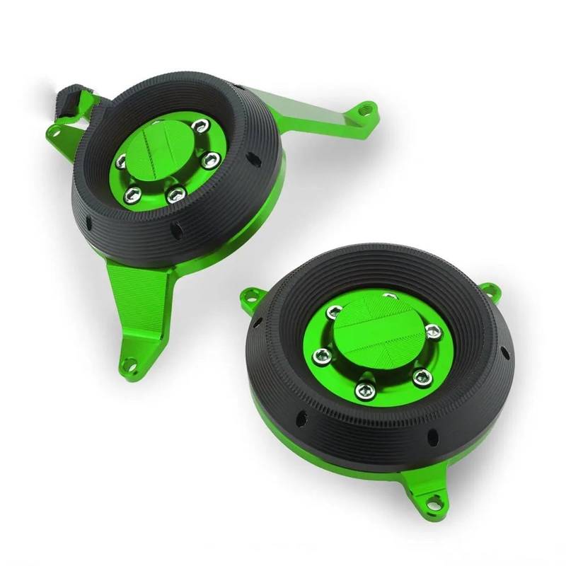 YIJIEBAO Motorstatorabdeckung Motorschutz Fallschutz Passend for Kawasaki Z900 2017 Motorstatorgehäuseabdeckung Motorrad modifiziert Motorrad-Motorschutz(Green) von YIJIEBAO