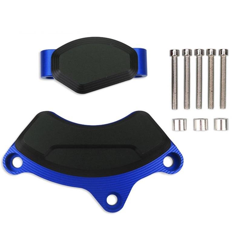 YIJIEBAO Passend for BMW S1000XR S1000 XR S 1000 XR 2019 2020 2021 2022 Motorrad CNC Motor Stator Cover Case Slider Protector Motorrad-Motorschutz(NO Logo Blue) von YIJIEBAO