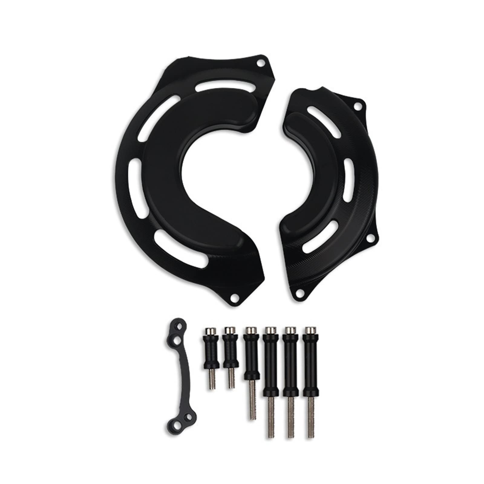 YIJIEBAO Passend for CB500X CB500F CB400X CB 400X 500X 500F CNC-Motorgehäuse Stator Kupplungsabdeckung Guards Crash Pad Frame Sliders Protector Motorrad-Motorschutz(Black) von YIJIEBAO