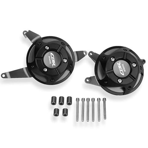 YIJIEBAO Passend for CB650R CBR650R CB 650R 2021 2022 Motorrad Motorgehäuse Stator Kupplungsabdeckung Guards Crash Pad Frame Sliders Protector Motorrad-Motorschutz(CBR650R Titanium) von YIJIEBAO