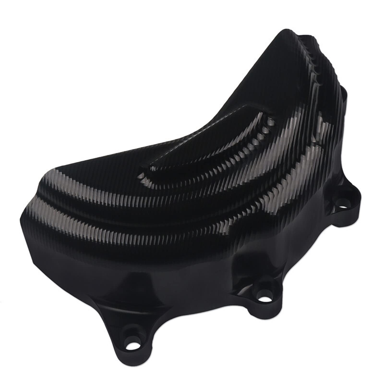 YIJIEBAO Passend for Ducati V4 V4S Panigale 2018 2019 2020 2021 Motorradzubehör CNC Aluminium Motor Stator Cover Case Slider Protector Motorrad-Motorschutz(NO Logo Black) von YIJIEBAO